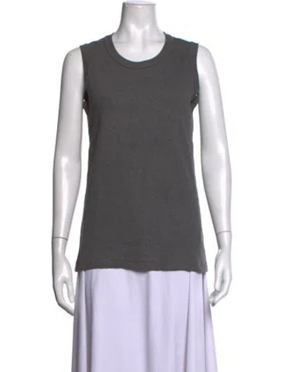 Pre-owned Sofie D'hoore Crew Neck Sleeveless Top In Grey