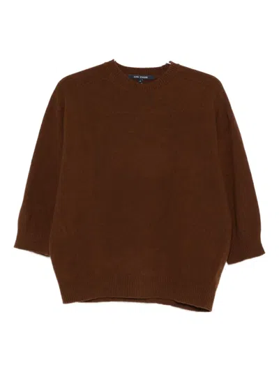 Sofie D'hoore Crew-neck Sweater In Brown