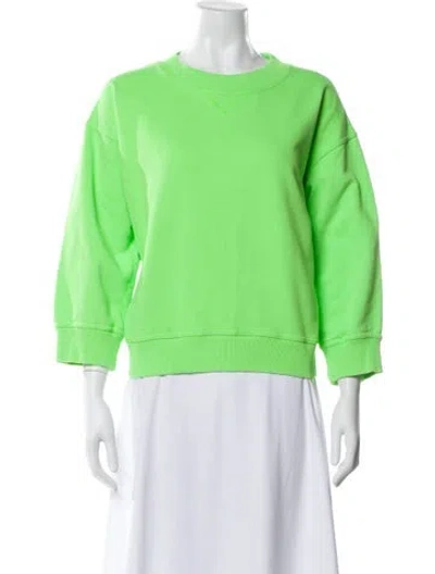 Pre-owned Sofie D'hoore Crew Neck Three-quarter Sleeve Sweatshirt In Green