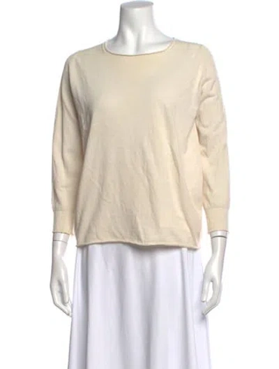 Pre-owned Sofie D'hoore Crew Neck Three-quarter Sleeve Top In Neutrals