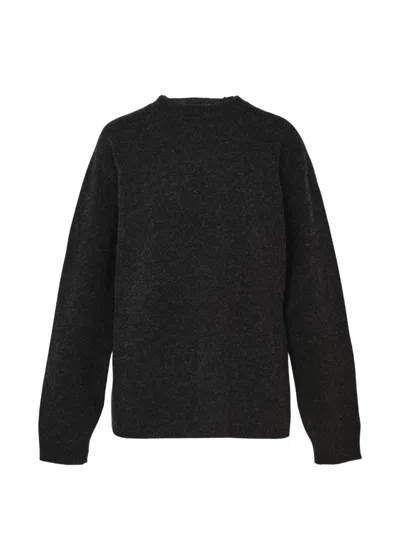 Sofie D'hoore Crew-neck Wool Sweater In Black