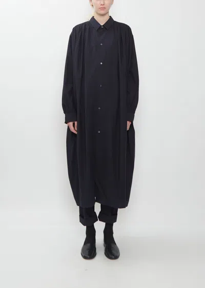 Sofie D'hoore Delisa Brushed Cotton Voile Dress In Black