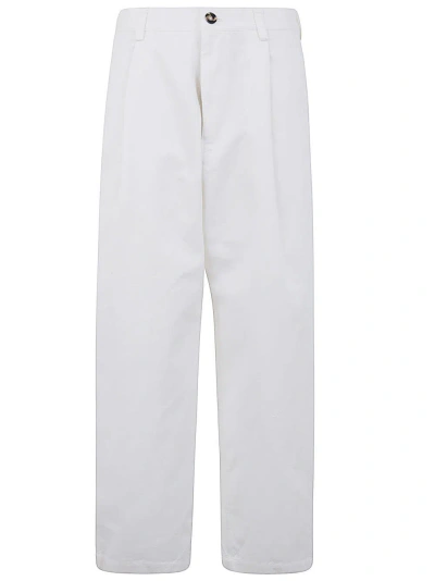 Sofie D'hoore Double Darted Pants With Button In Coconut