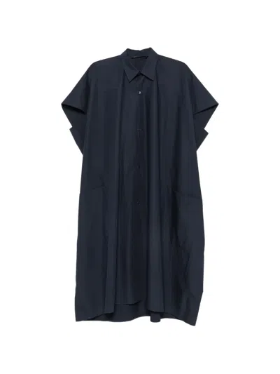 Sofie D'hoore Duchy Cap-sleeve Shirt Dress In Blue