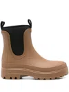Sofie D'hoore Elastic-panel Round-toe Boots In Brown