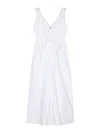 Sofie D'hoore Sleeveless Dress With Elastic Waist In Blanco