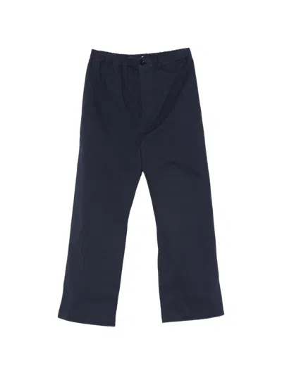 Sofie D'hoore Elasticated Straight-leg Trousers In Blue
