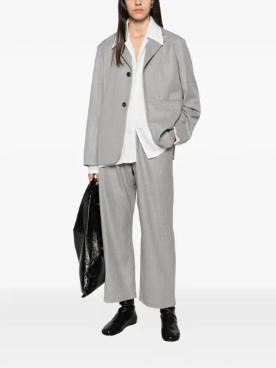 Sofie D'hoore Elasticated-waist Wide-leg Trousers In Grau