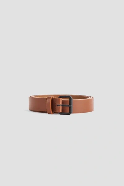 Sofie D'hoore Fine-grained Leather Belt In Brown