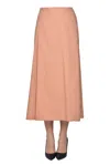 Sofie D'hoore Flared Cotton Skirt In Salmon