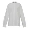 Sofie D'hoore Front Button Stand Collar Blouse In White