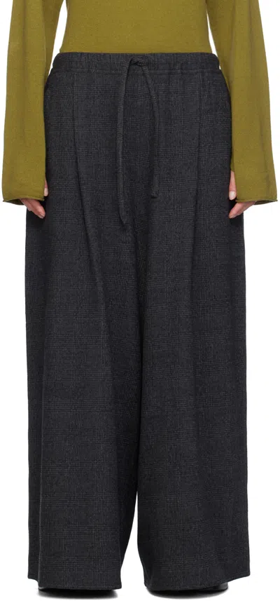 Sofie D'hoore Gray Palau Trousers In Coal