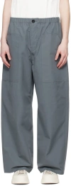SOFIE D'HOORE GRAY POWER WIDE TROUSERS