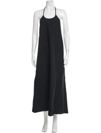 Pre-owned Sofie D'hoore Halterneck Long Dress In Black