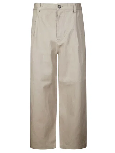 SOFIE D'HOORE HAMMERED COTTON TROUSERS WITH STRAIGHT-LEG SILHOUETTE
