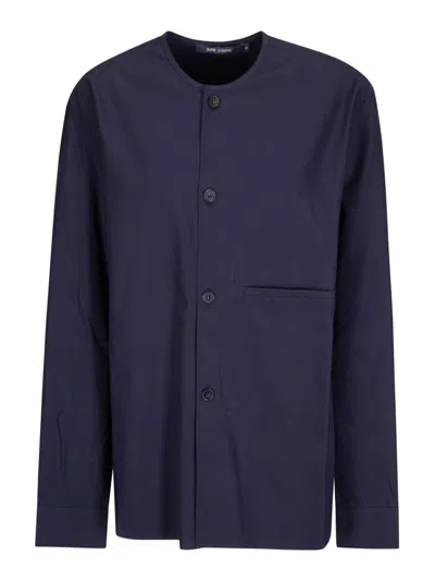 Sofie D'hoore Henley Shirt With Long Sleeve In Blue
