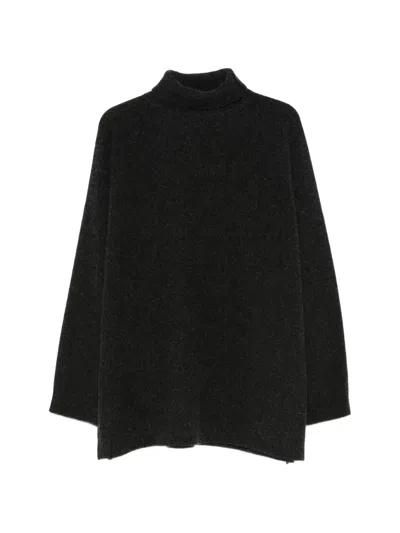 Sofie D'hoore High-neck Knitted Sweater In Gray