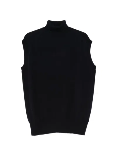 Sofie D'hoore High-neck Sleeveless Sweater In Black