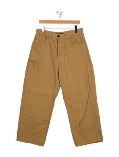 Pre-owned Sofie D'hoore High-rise Wide Leg Jeans In Neutral