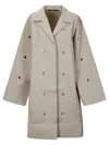 Sofie D'hoore Cotton Shirt Jacket In Gray