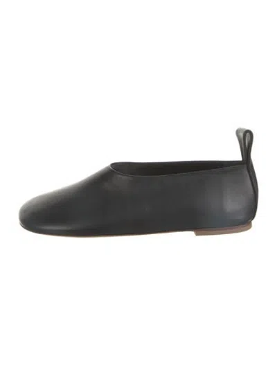 Pre-owned Sofie D'hoore Leather Flats W/ Tags In Black