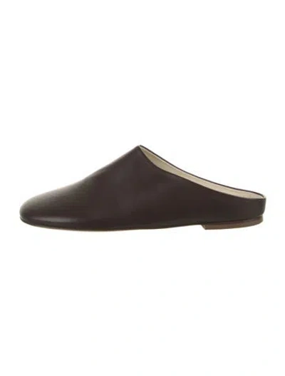 Pre-owned Sofie D'hoore Leather Mules In Brown