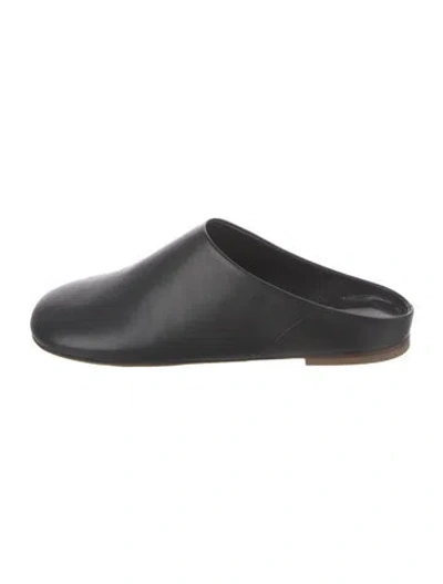 Pre-owned Sofie D'hoore Leather Mules W/ Tags In Black