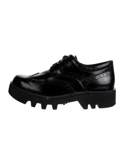 Pre-owned Sofie D'hoore Leather Oxfords In Black
