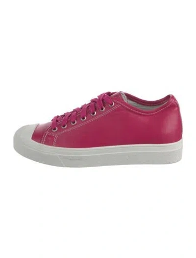 Pre-owned Sofie D'hoore Leather Sneakers In Pink