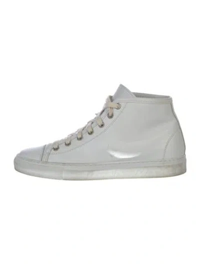 Pre-owned Sofie D'hoore Leather Sneakers In White