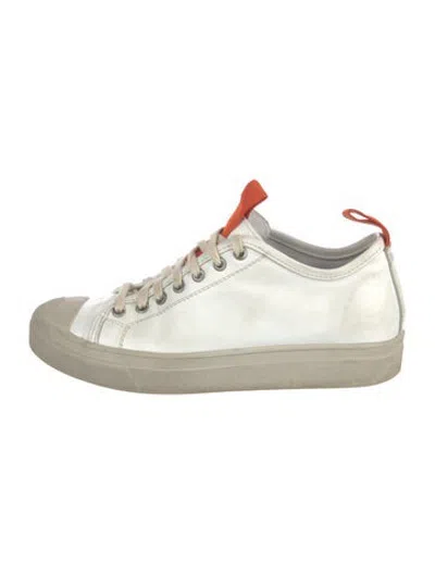Pre-owned Sofie D'hoore Leather Sneakers In White