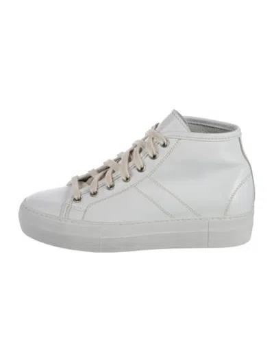 Pre-owned Sofie D'hoore Leather Sneakers In White