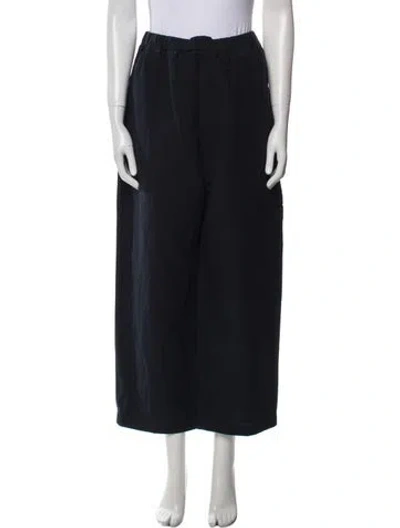 Pre-owned Sofie D'hoore Linen Wide Leg Pants In Blue