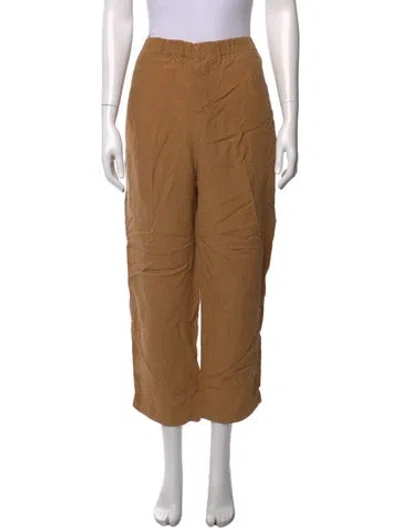 Pre-owned Sofie D'hoore Linen Wide Leg Pants In Neutral