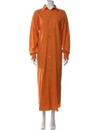 Pre-owned Sofie D'hoore Long Dress In Orange