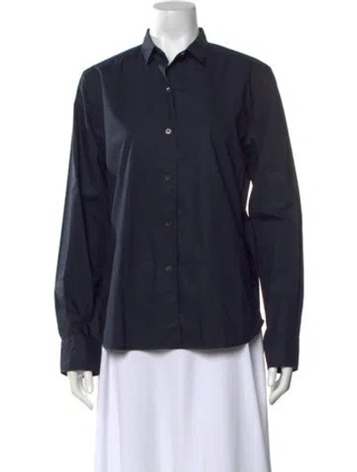 Pre-owned Sofie D'hoore Long Sleeve Button-up Top W/ Tags In Grey