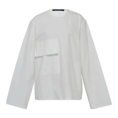Sofie D'hoore Long Sleeve Shirt With Big Pocket In Gray