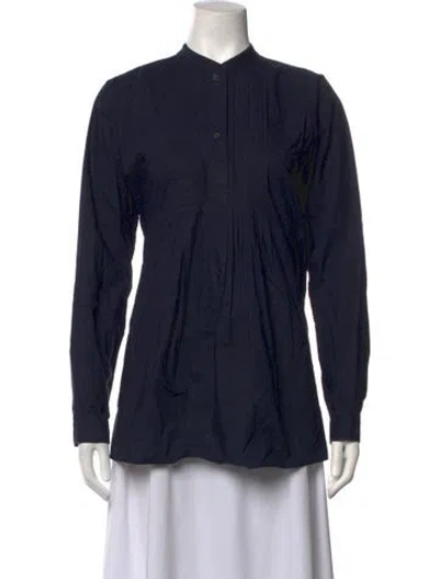Pre-owned Sofie D'hoore Long Sleeve Top In Blue