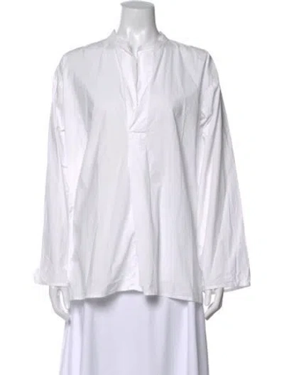 Pre-owned Sofie D'hoore Long Sleeve Top In White