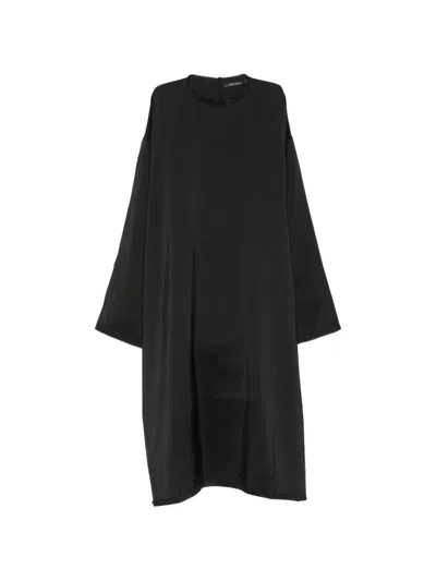 Sofie D'hoore Long-sleeve Shift Mini Dress In Black