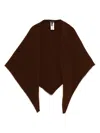 Sofie D'hoore Marc Triangular Wool Scarf In Burgundy