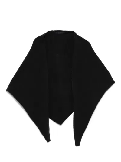 Sofie D'hoore Marc Triangular Wool Scarf In Black