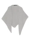 Sofie D'hoore Marc Triangular Wool Scarf In Gray