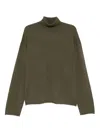 Sofie D'hoore Marchi High Neck Oversized Pullover Long Sleeves Knit In Green