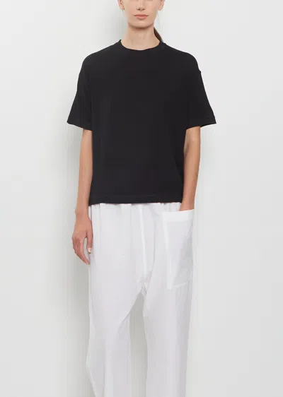 Sofie D'hoore Marta Ultrafine Merino S/s T-shirt In Black