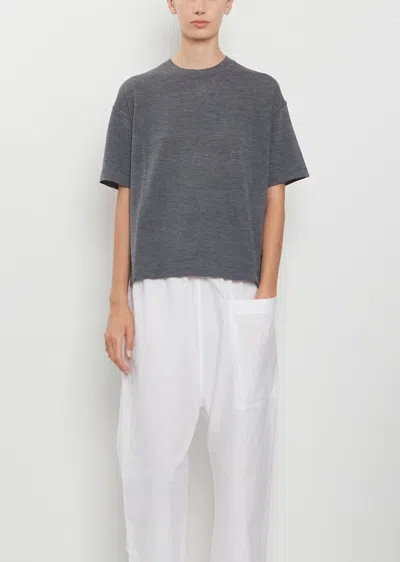 Sofie D'hoore Marta Ultrafine Merino S/s T-shirt In Gray