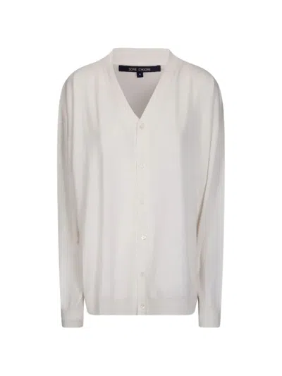 Sofie D'hoore Marvel V-neck Cardigan In White