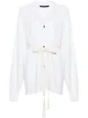 Sofie D'hoore Mask Belted Cardi Coat In Neutrals