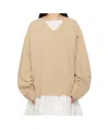 Sofie D'hoore Tan Matthew Sweater In Yellow-brown