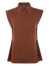 Sofie D'hoore May Knitted Top In Brown